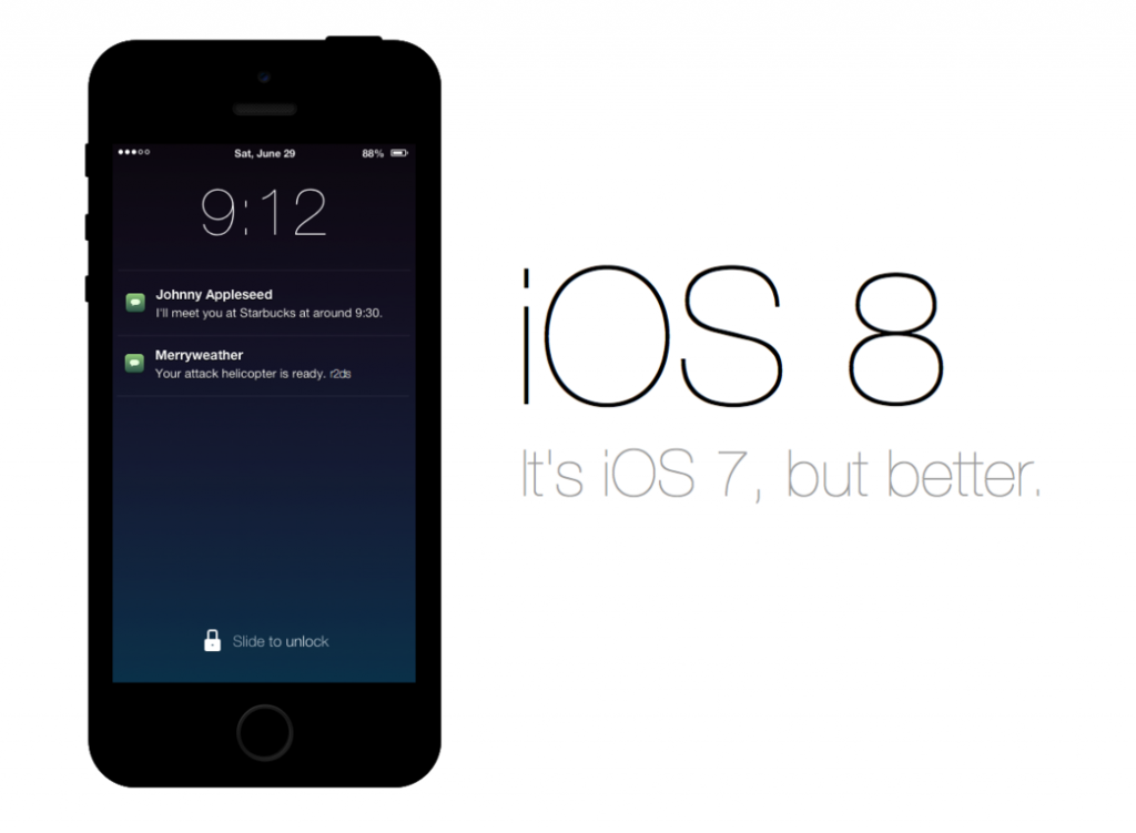 iOS 8 tendría aplicaciones TextEdit y Preview