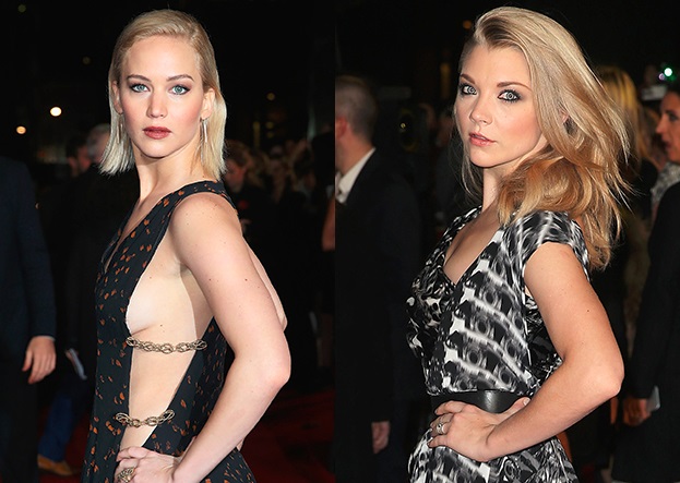 El accidental beso entre Jennifer Lawrence y Natalie Dormer
