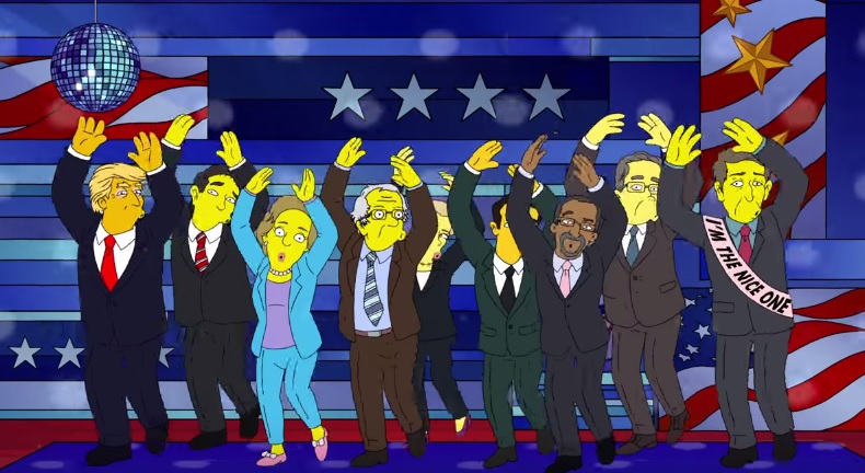 “The Debateful Eight”: La Burla de Los Simpsons a los candidatos a la presidencia de EE.UU.