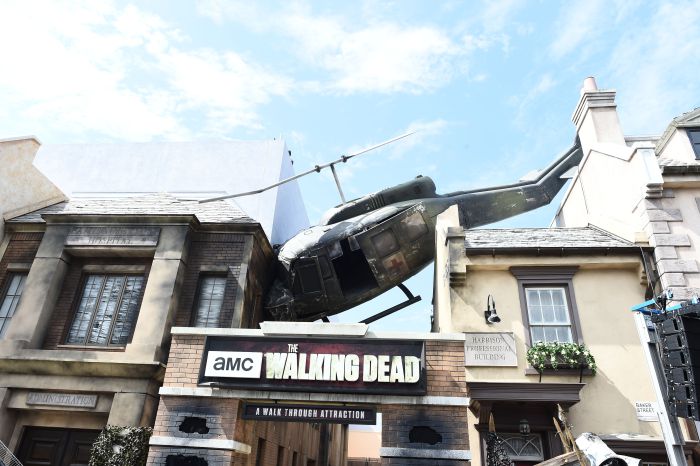 Mandatory Credit: Photo by Buckner/Variety/REX/Shutterstock (5738022z) Atmosphere 'The Walking Dead' Universal Studios attraction opening, Los Angeles, USA - 28 Jun 2016