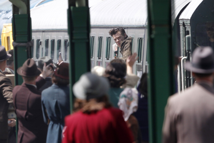 Mandatory Credit: Photo by Beretta/Sims/REX/Shutterstock (5782488ac) Harry Styles 'Dunkirk' on location filming, Swanage, UK - 25 Jul 2016