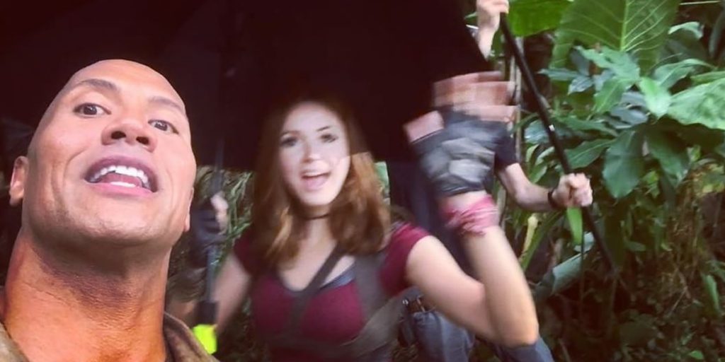 Y así va la cosa en el set de Jumanji