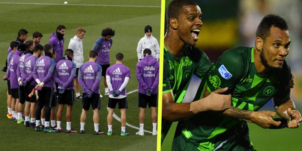 Así les rinden homenaje futbolistas de todas partes a Chapecoense