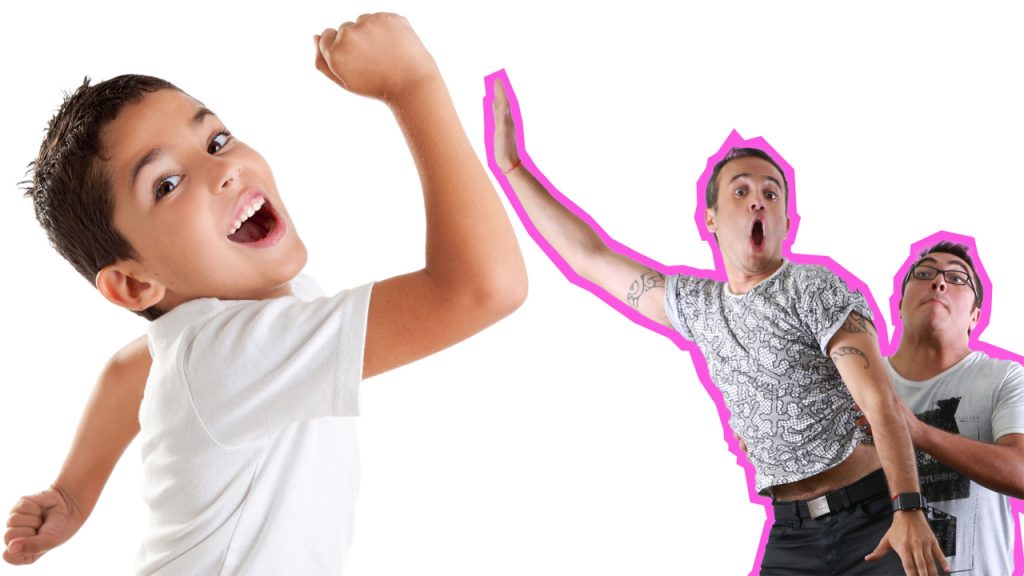 Luciano y su chiste blanco