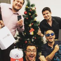 El par de guatones celebró el amigo secreto con sus auditores