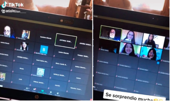 [VIDEO] Profe “bromista” dejó tiritones a bendis que no querían prender la cámara