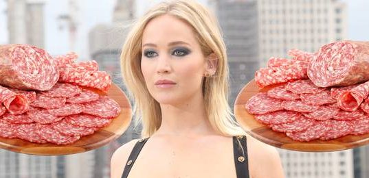 Salame de sabor Jennifer Lawrence y Kanye West