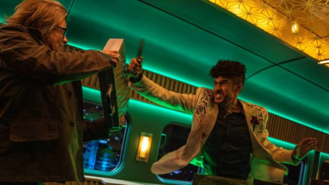 El Conejo se puso malo: Bad Bunny debuta en el cine pescándose a combos con Brad Pitt
