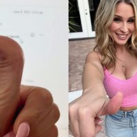 Enfermera triunfa en OnlyFans mostrando sus dedos