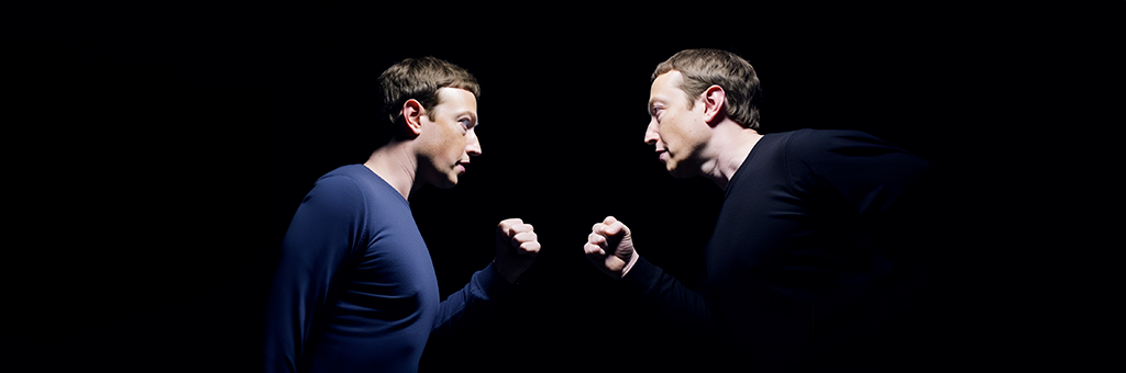 Duelo en suspenso: Zuckerberg y Musk se lanzan dardos verbales en lugar de puñetazos