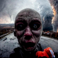 Paren la w... IA muestra como serían las selfies durante el fin del mundo