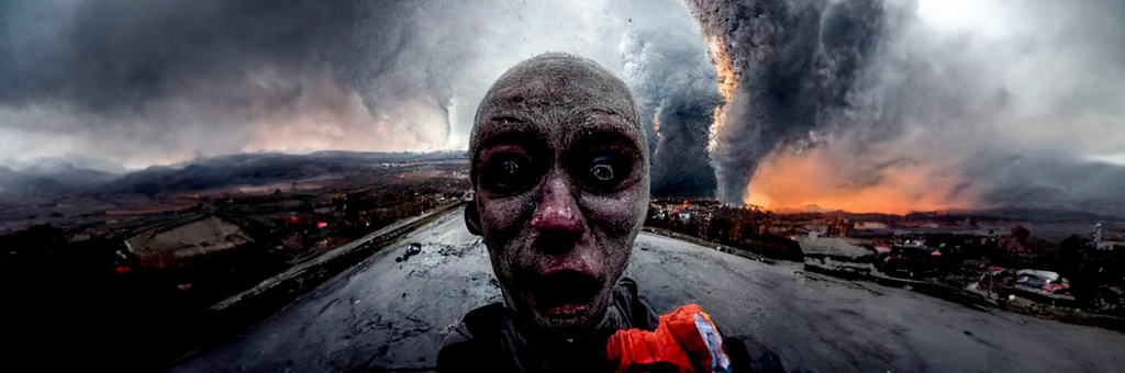 Paren la w… IA muestra como serían las selfies durante el fin del mundo