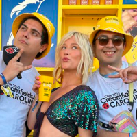 Vesta Lugg estuvo con Berno y Javito en el VIP Deck