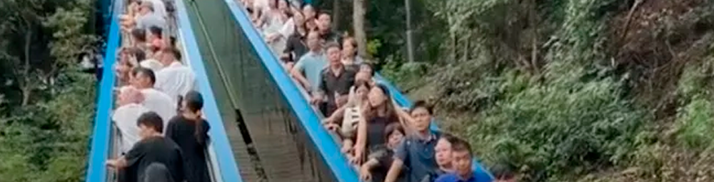 Escaleras mecánicas… ¿en las montañas?