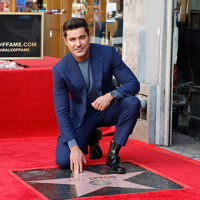 Zac Efron brilla en el Paseo de la Fama homenajeando a Matthew Perry
