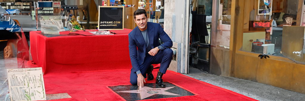 Zac Efron brilla en el Paseo de la Fama homenajeando a Matthew Perry