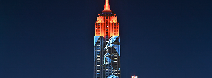 ¡El edificio Empire State se iluminó con imágenes de los villanos de Star Wars!