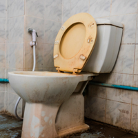Los que se aman hacen lo que quieren: Pareja se casa en el baño de una estación de servicios