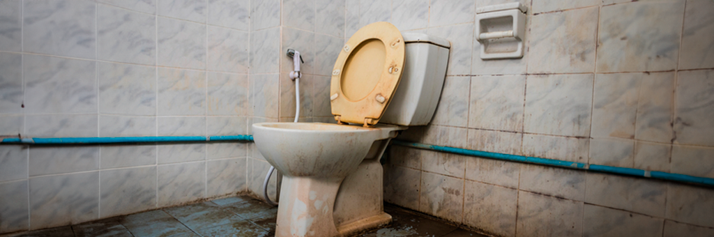 Los que se aman hacen lo que quieren: Pareja se casa en el baño de una estación de servicios