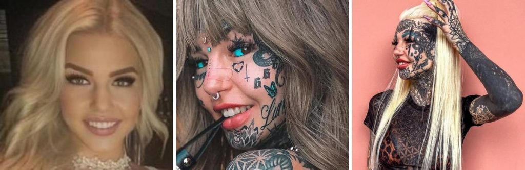 ¡La primera vez quedo un tiempo ciega! Mujer volverá a intentar tatuarse los ojos en Brasil
