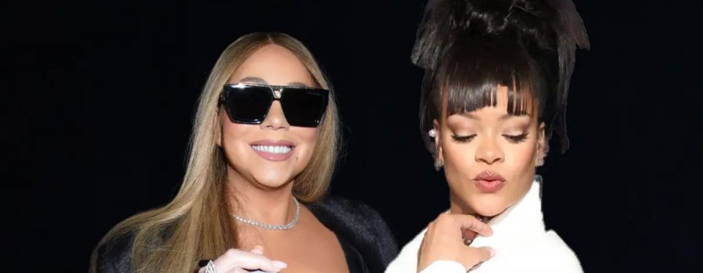 ¡Icónico! Rihanna le pide a Mariah Carey que firme su pecho en pleno show y desata la locura en redes sociales