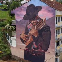 ¡Un grande! Artista de Maipú compite por el mejor mural del año
