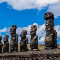 Moáis de Rapa Nui en riesgo por aumento del nivel del mar