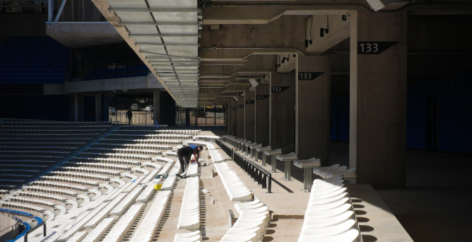 Ya lo destruyeron: anuncian reparaciones en el recientemente inaugurado Claro Arena