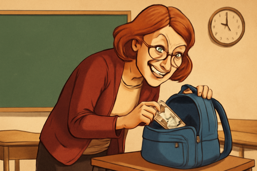Alumnas sorprenden a profesora “regristrando” sus mochilas en Argentina