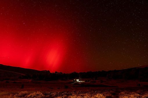 Impactantes imágenes de la aurora austral en Magallanes