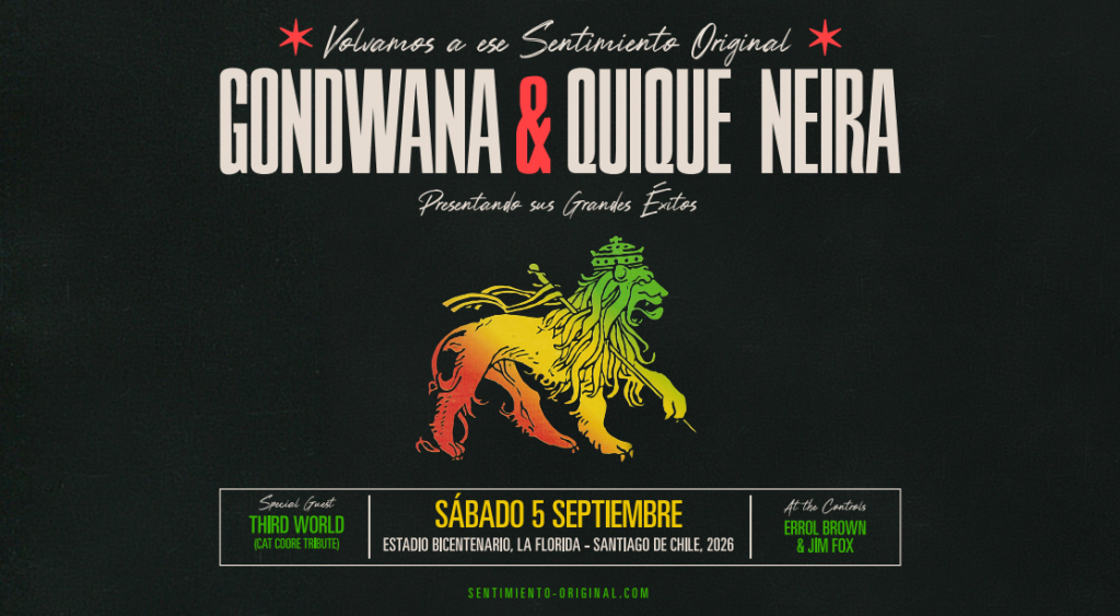 El reggae prepara su gran reencuentro: Quique Neira y Gondwana este 05 de septiembre