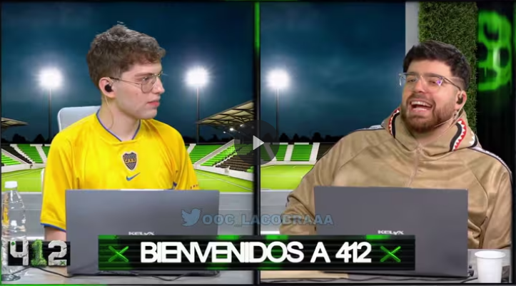 El Tino tiene nuevos hinchas: streamers argentinos