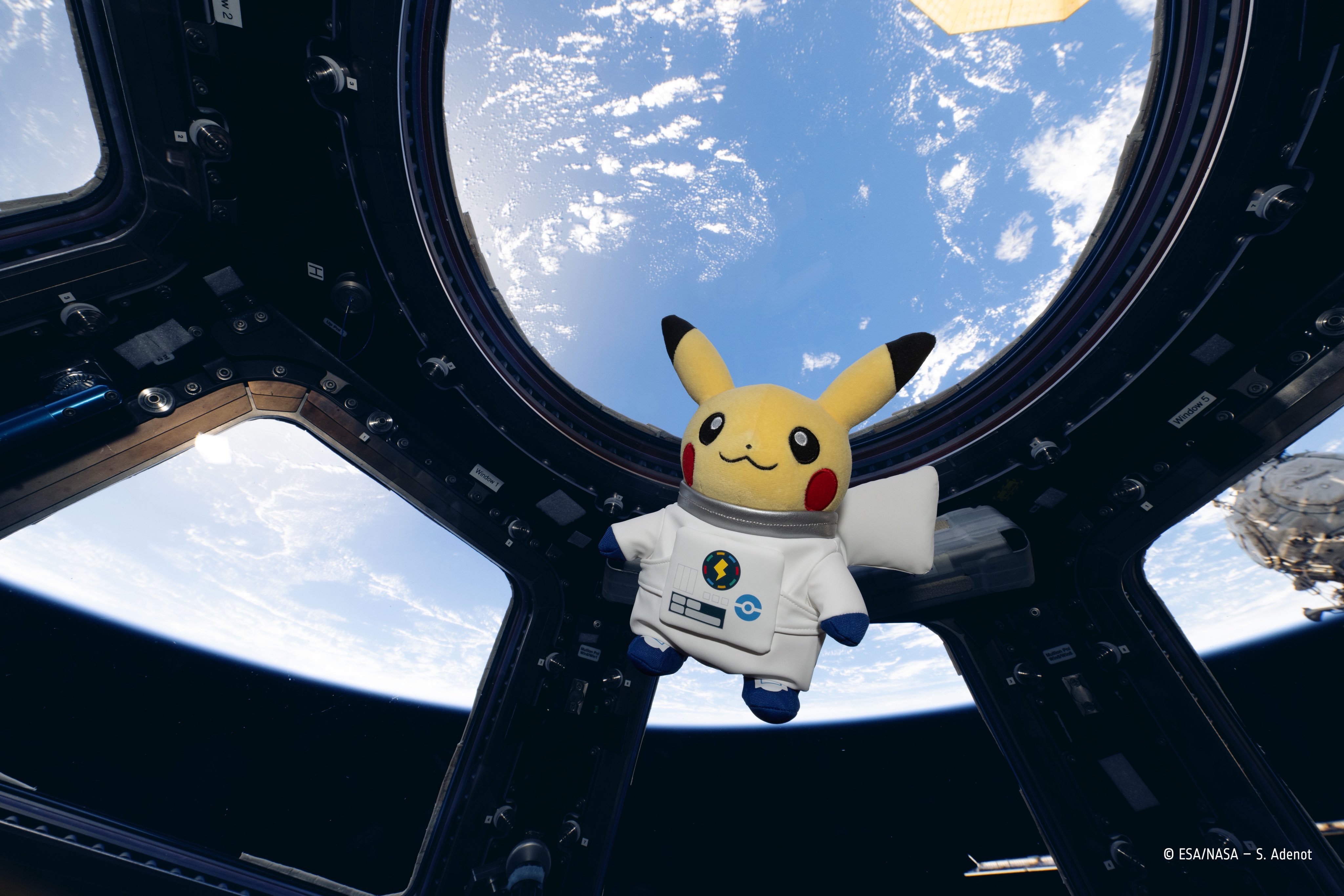 Pikachu llegó a la Estación Espacial Internacional