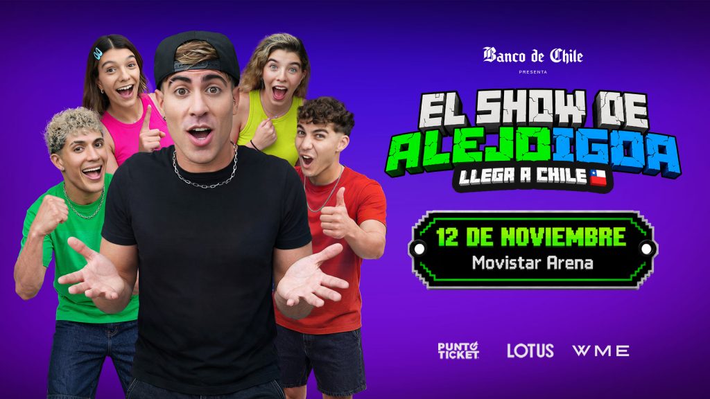 Alejo Igoa trae su mundo a Chile: ya tiene fecha en el Movistar Arena