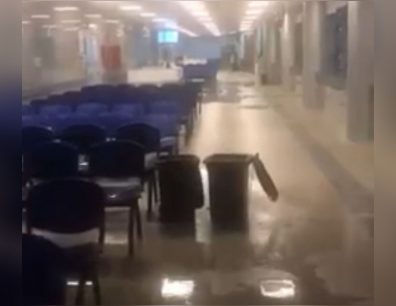 Hospital de Calama se llueve tras fuertes precipitaciones