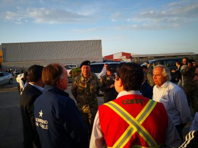 Ministro del Interior llega a Concepción para liderar COE