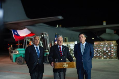 Presidente Sebastián Piñera inicia viaje a Cúcuta para entregar ayuda humanitaria