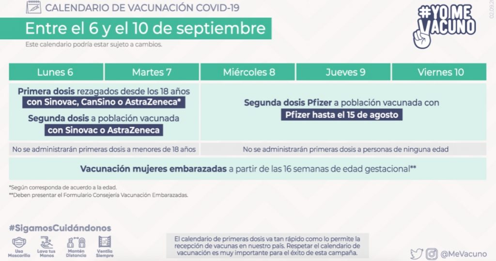 calendario de vacunación