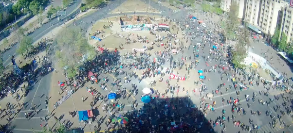 18 de octubre: Revisa en vivo cómo se encuentra la Plaza Baquedano