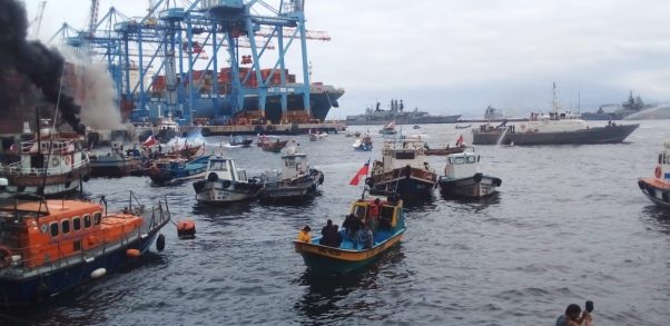 Valparaíso: Pescadores resultan heridos tras protestas en el puerto