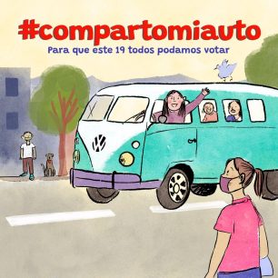 #CompartoMiAuto: Campaña ciudadana que ofrece transporte ante ausencia de buses