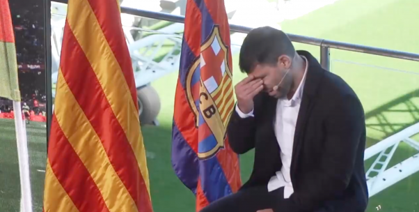 Kun Agüero anunció su retiro del fútbol entre lágrimas: "Primero está mi salud"