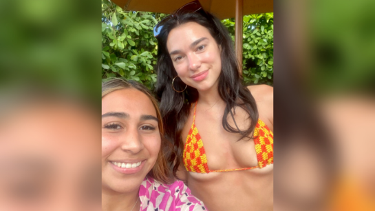 Joven chilena se encuentra con Dua Lipa mientras vacacionaba en Miami