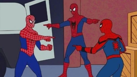 Tom Holland, Andrew Garfield y Tobey Maguire recrearon el popular meme de "Spiderman"