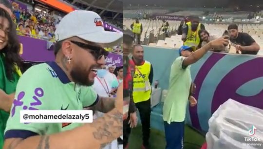 Hincha se hace pasar por Neymar y desata la locura en Qatar 2022: Los guardias lo pasaron a la zona VIP