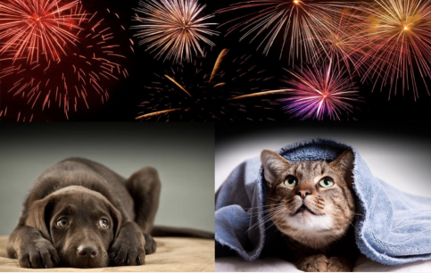 Año Nuevo: Consejos para cuidar a tus mascotas de los ruidos de fuegos artificiales