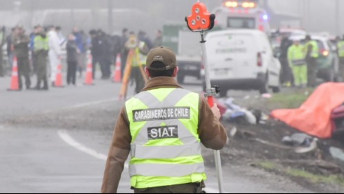 Grave accidente múltiple en Ruta 5 Sur: Hay al menos 16 vehículos involucrados y tres lesionados