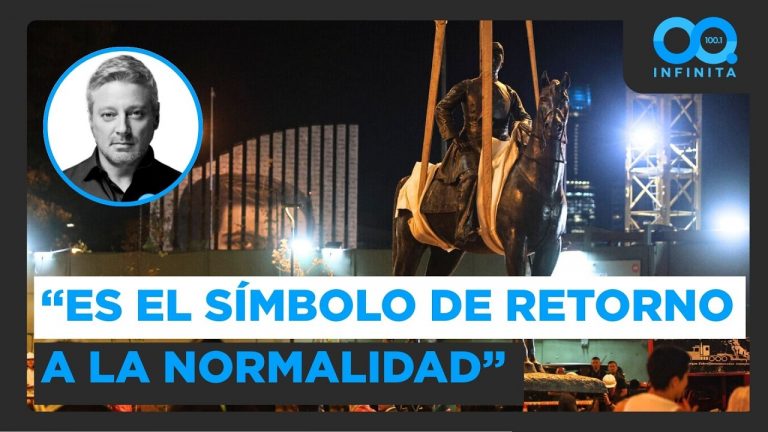 “Cierre de un ciclo impensado”: Juan Manuel Astorga por retorno de estatua de Baquedano a plaza Italia