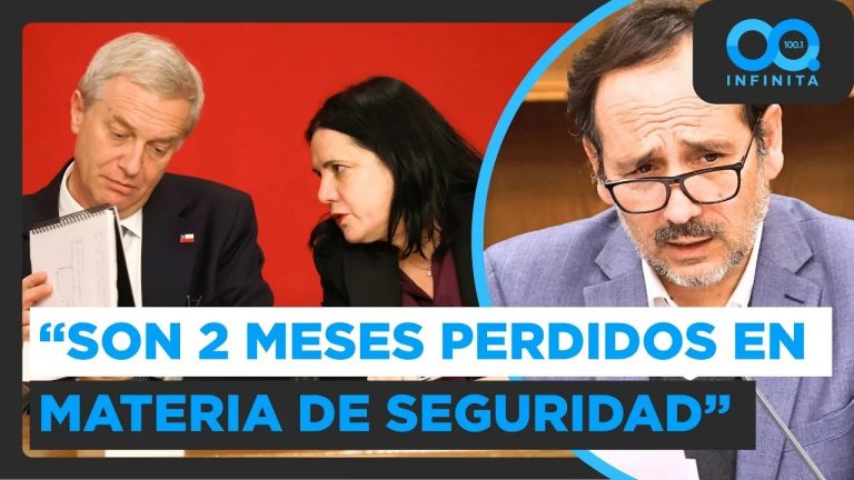 Senador Daniel Núñez critica gestión en seguridad: “Son 2 meses perdidos en la práctica”