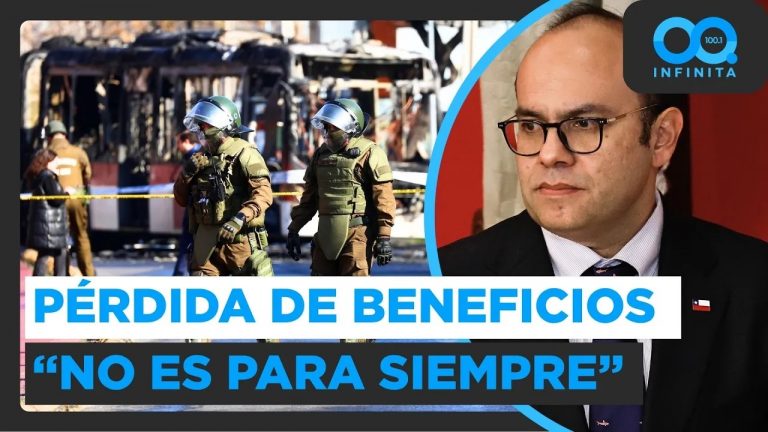 "No es para siempre, es mientras esté en el registro": Subsecretario Pavez y pérdida de beneficios por vandalismo